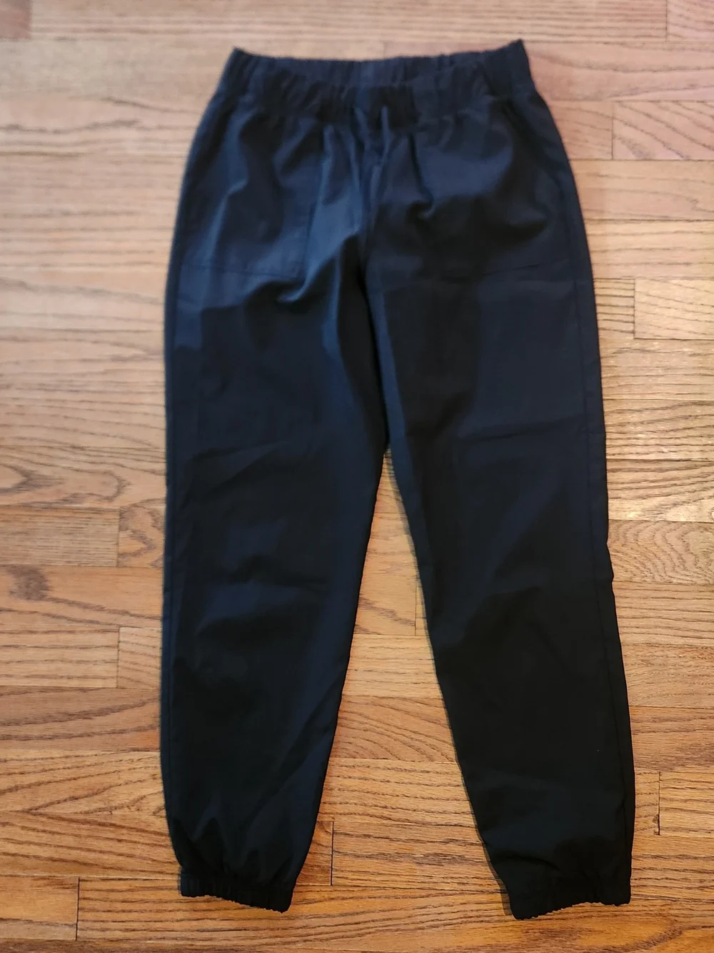 Black Jogger Pants - Elastic Waist Casual Trousers